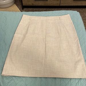 Cream pencil skirt